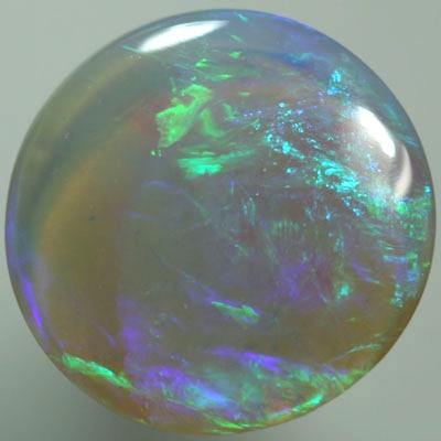 SOLID CRYSTAL OPAL Rolling flashes of green to purple